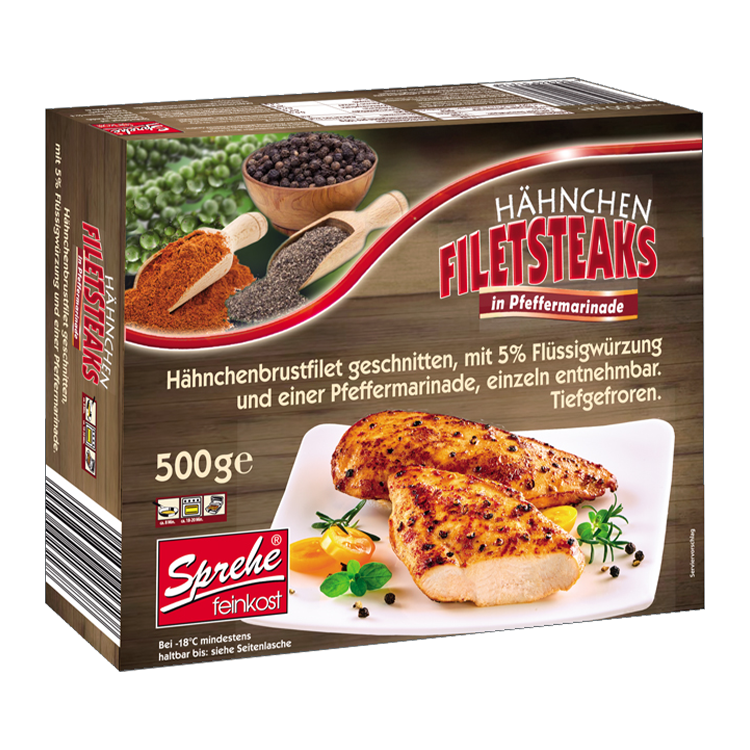 1313 Hähnchenfiletsteaks mit Pfeffermarinade - Sprehe Feinkost ...