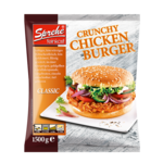 Crunchy Chicken Bur­ger